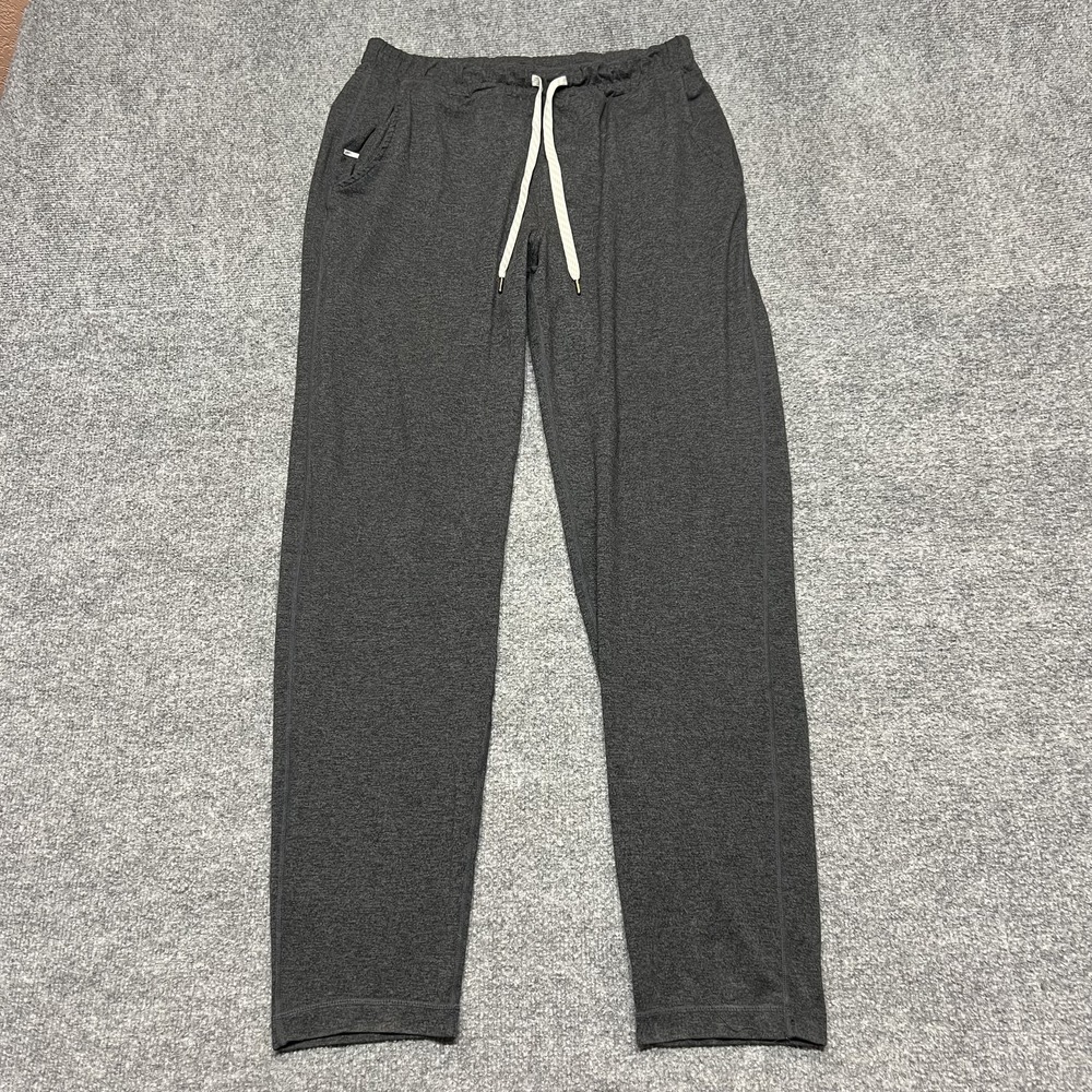 Vuori Ponto Performance Pants Mens Medium Gray DreamKnit Stretch Lounge Gym V418